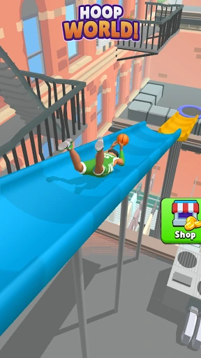 Gameplay screenshot 1 from Hoop World: Flip Dunk Game 3D - Sports game